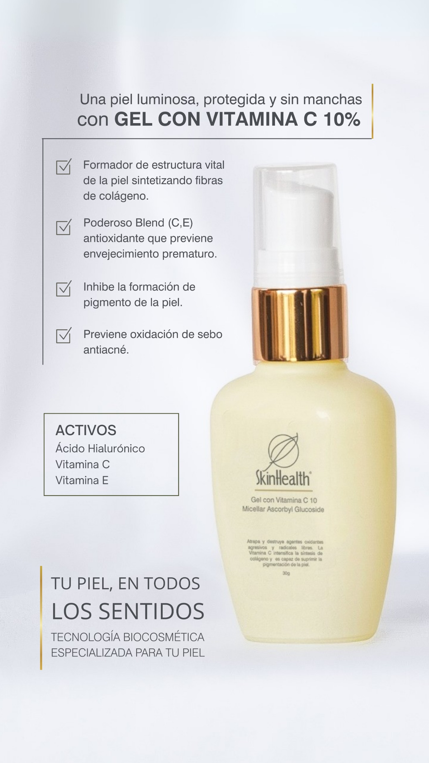 GEL CON VITAMINA C 10% X 30 G