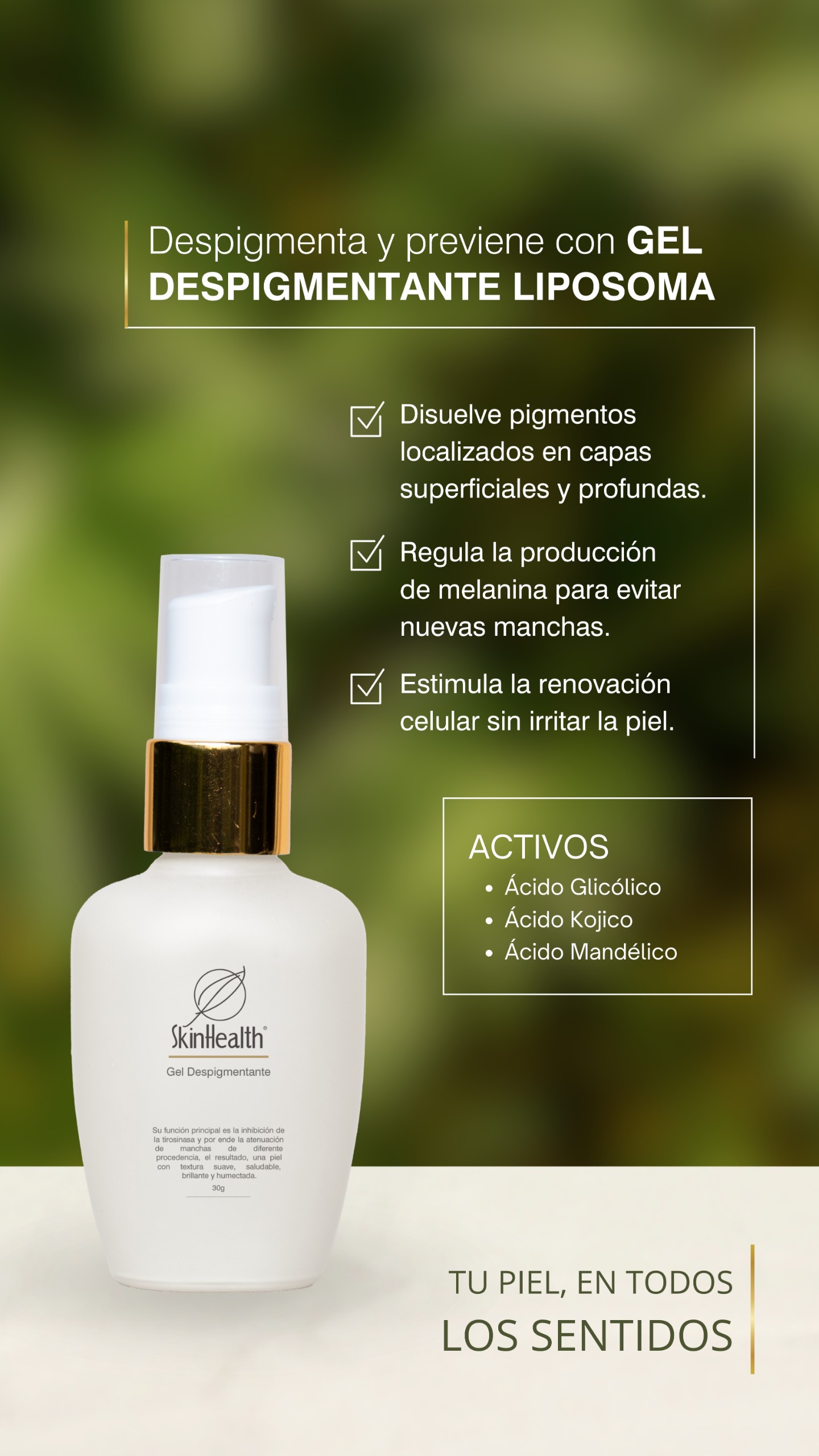 GEL DESPIGMENTANTE LIPOSOMA X 30 G