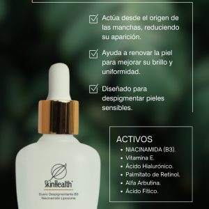 SUERO DESPIGMENTANTE B3 NIACINAMIDE LIPOSOME X 30G